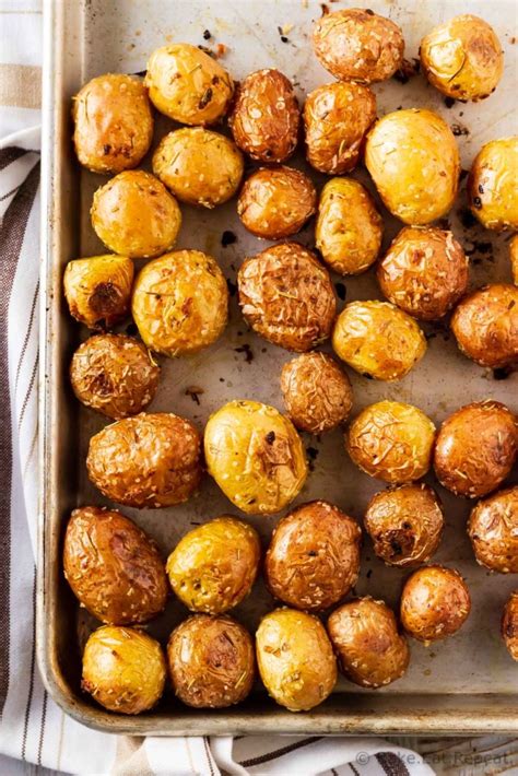 Roasted Baby Potatoes with Rosemary and Garlic - Bake. Eat. Repeat.