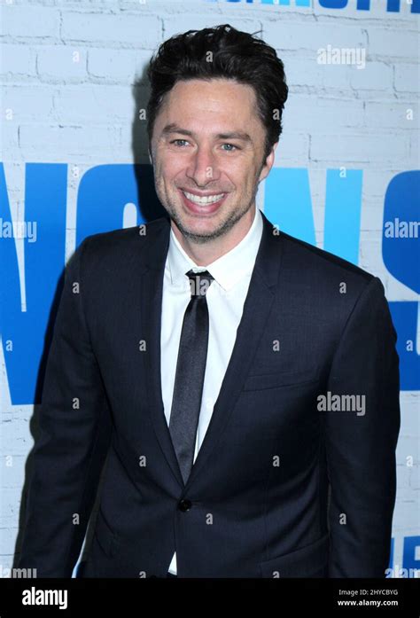 Zach Braff attending the premiere of Going In Style in New York Stock Photo - Alamy