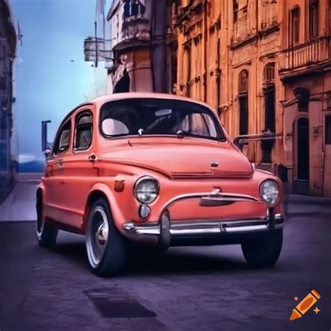 Fiat 600 parked in buenos aires