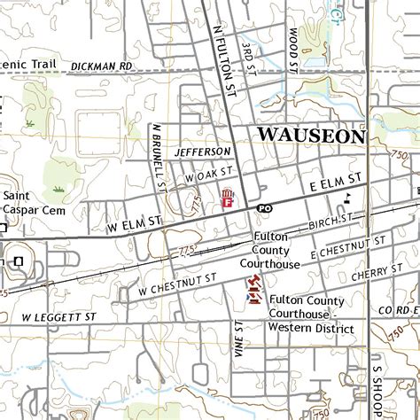 Wauseon, OH (2019, 24000-Scale) Map by United States Geological Survey ...