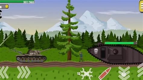 Tanks 2D: Tank Wars — spēlēt online par brīvu Yandex Games