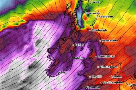 Storm Isha latest: Counties pinpointed to be worst hit with 130km/h ...