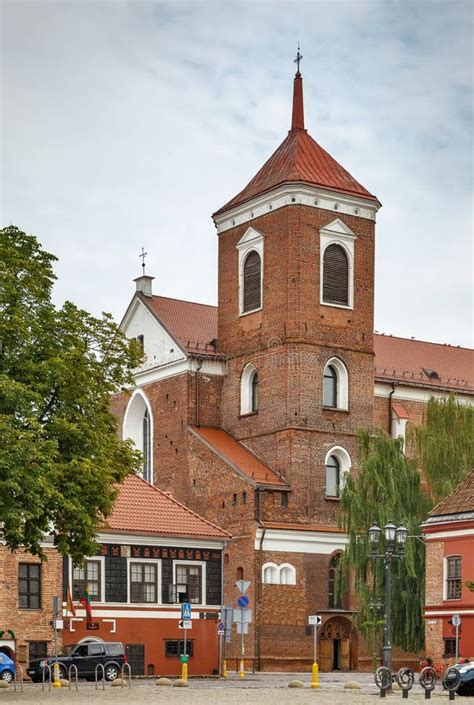 Kaunas Cathedral Basilica, Lithuania Stock Image - Image of historic ...