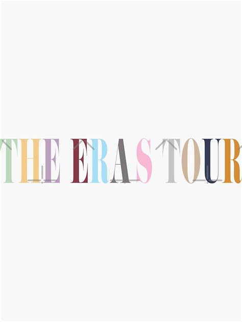 "The Eras Tour Logo" Sticker for Sale by wingdingsforall | Redbubble