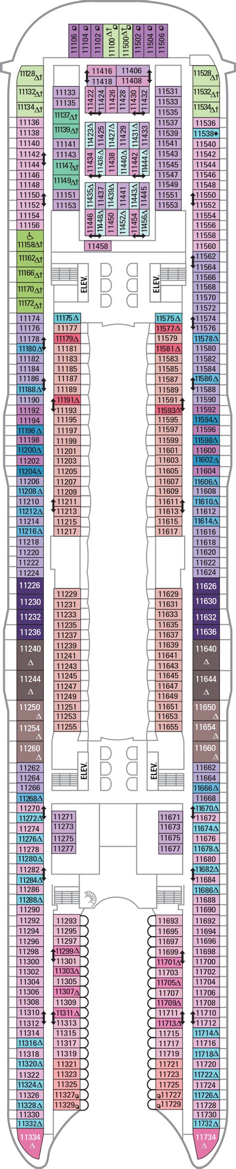 Deck 11 - Symphony of the Seas Deck Plans | Royal Caribbean Blog