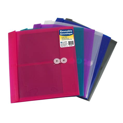 Amazon.com : C-Line Reusable Biodegradable Poly Envelopes, Side Loading ...