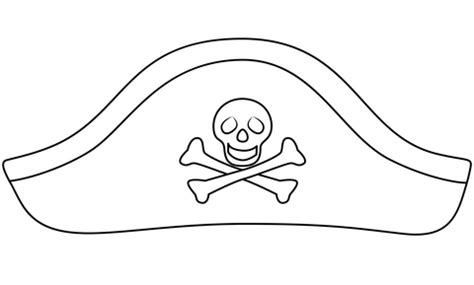 Pirate Hat Coloring Page