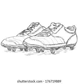 Soccer Cleat Outline #2 SVG, Soccer Cleat Svg, Cleats Svg, Soccer Shoe ...