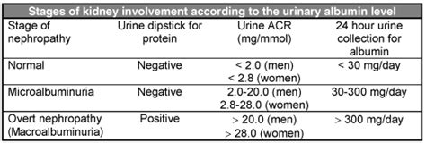 Albuminuria Normal Range