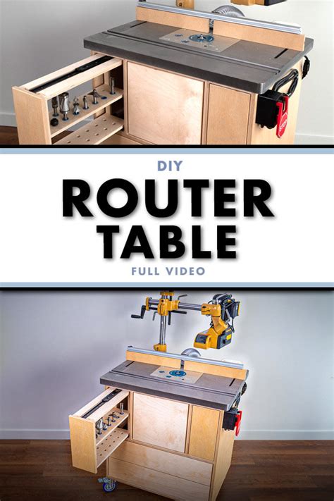 How To Build A Router Table with Bit Storage & Dust Collection ...