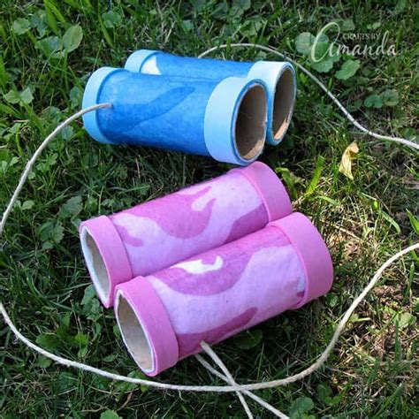 Cardboard Tube Binoculars: the perfect spring and summer time kid's craft