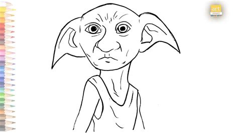 Dobby drawing || How to draw dobby drawing step by step || Dobby ...