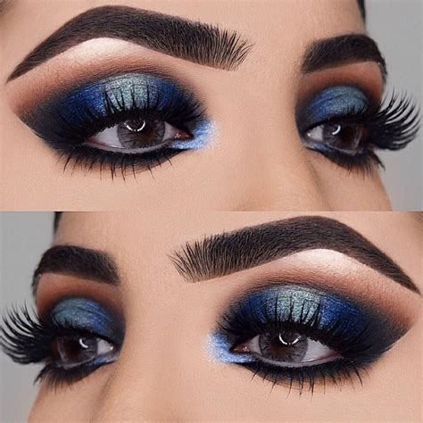 Eye Makeup Glitter, Eye Makeup Tips, Kiss Makeup, Blue Eye Makeup ...