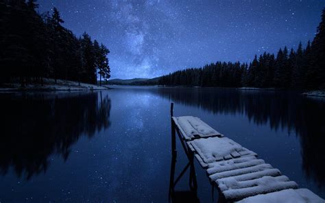 Lake at Night Wallpapers - Top Free Lake at Night Backgrounds ...