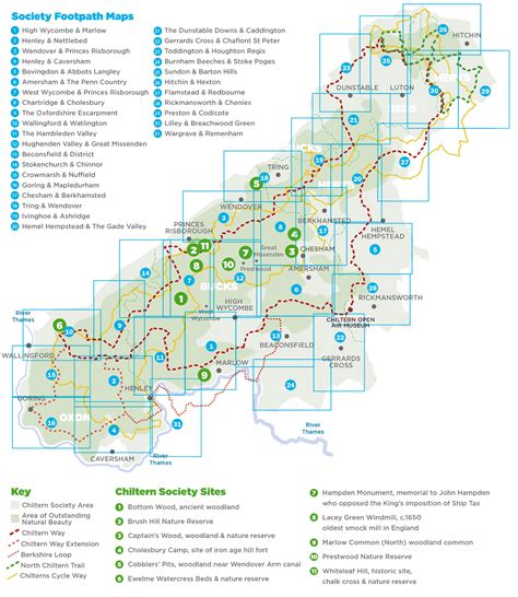 Chiltern Society | Footpath Maps | Luton, England travel, Map