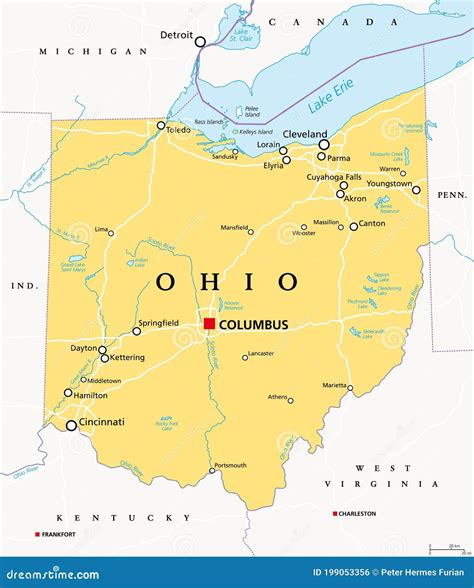 Ohio Map Vector Illustration | CartoonDealer.com #10241508