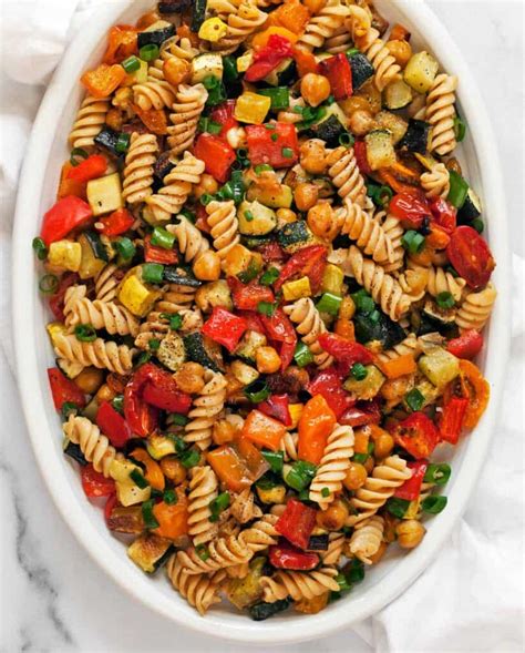 Roasted Vegetable Chickpea Pasta Salad | Last Ingredient