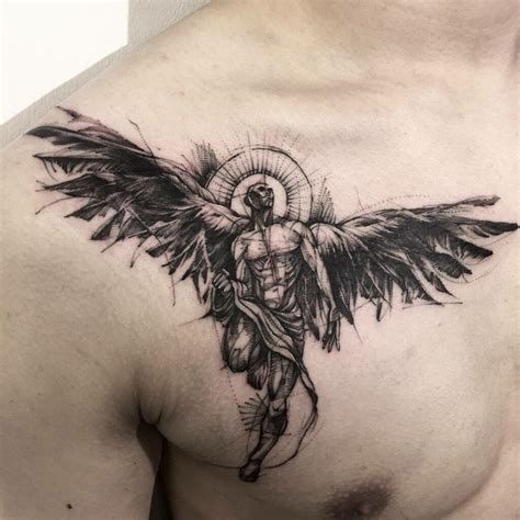 Male Fallen Angel Tattoo