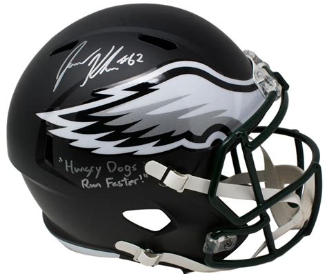 Jason Kelce Signed Philadelphia Eagles Matte Black Full-Size Speed ...