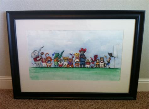 SEC Mascots College Football Painting 10x20 Watercolor Fine Art Print ...