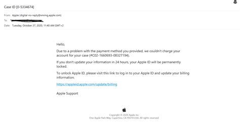 Suspicious Apple email - Apple Community