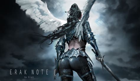 Download Woman Warrior Fantasy Angel Warrior HD Wallpaper by Erak note