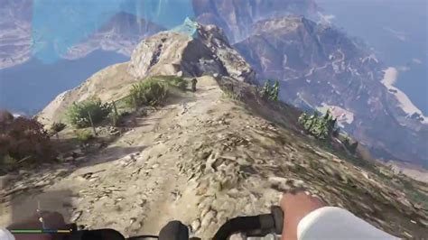 Racing Dom first person down Mount Chiliad on a mountain bike. GTA5 on ...