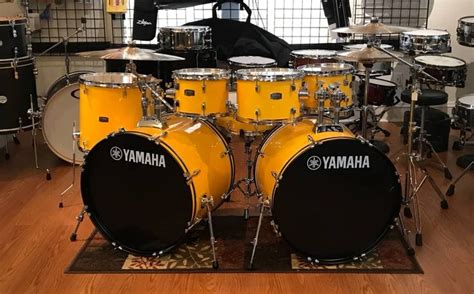 Yamaha Rydeen RDP2F5YL 7 Piece Double Bass Drum Set Shell Pack 2018 Mellow Yellow | Reverb ...