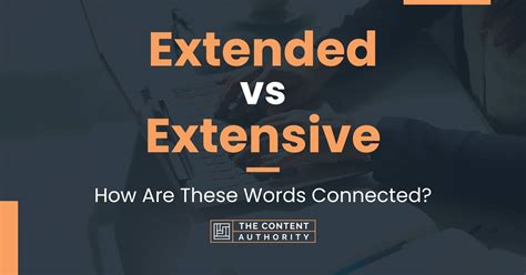 Extended vs Extensive: How Are These Words Connected?