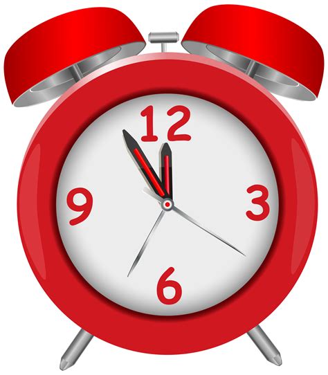 Red Alarm Clock PNG Free Download | PNG All