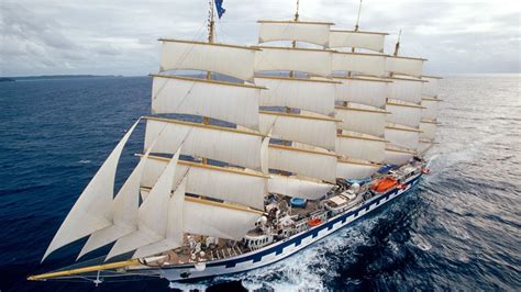 When the Royal Clipper, the largest sailing ship sets its sails and put ...
