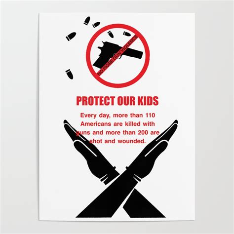 NO MORE GUN VIOLENCE Poster by Inclusive by design Hous | Society6