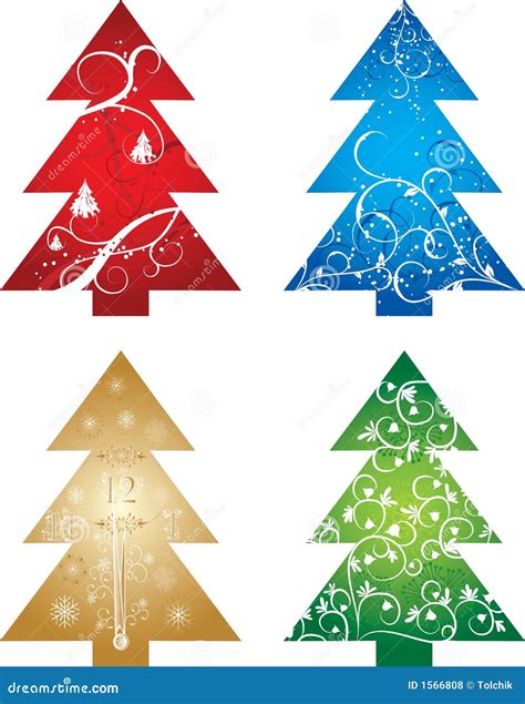 Christmas Tree Background, Vector Stock Vector - Illustration of decoration, background: 1566808