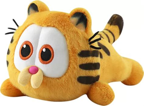 SOOTHING DOLL GARFIELD Cat Plush Fat Kitten Stuffed Lifelike Animal Toy ...