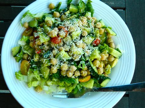 Tasty avocado and garbanzo bean salad. So good, and great for summer! | Dinner salads, Salad ...
