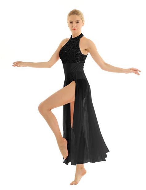 Black Contemporary Dance Costume | Twirling Ballerinas