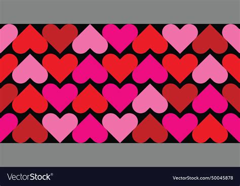 Romantic background with hearts Royalty Free Vector Image