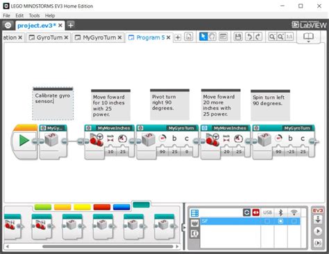 Inspiring Mindstorms EV3 Programming for FLL Part 5: Reusable EV3 Gyro ...