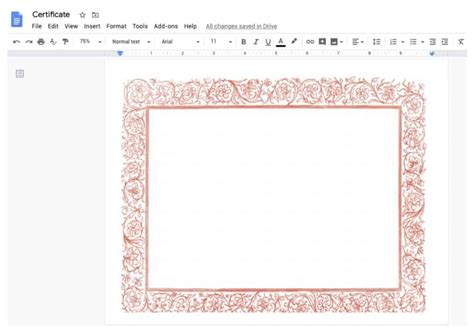 How to Design a Certificate in Google Docs (5 Steps) - All Free Mockups