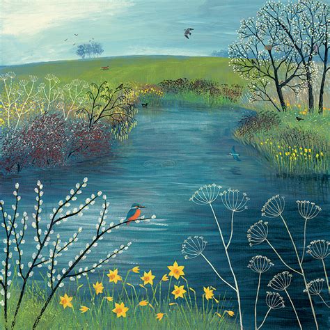 Jo Grundy (Spring at Kingfisher Pool) Mounted Print | The Art Group