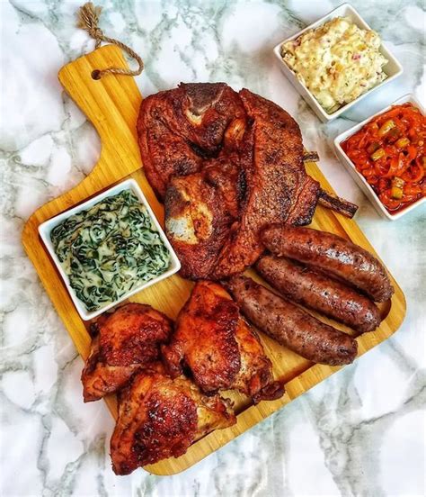 Muhle Skosana on Instagram: "Braai Meat, With Creamed Spinach, Potato ...