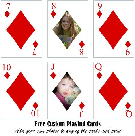 Free Printable Playing Cards Template – Mightyprintingdeals.com