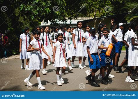 School Uniform. Beautiful School Children Active and Happy. Sri Lanka Editorial Stock Image ...