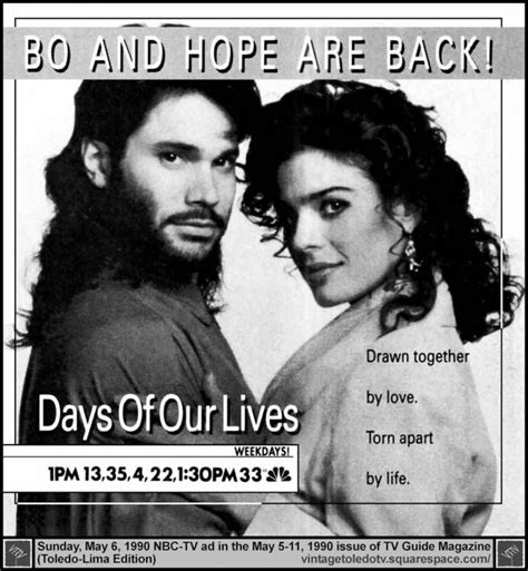 Bo and Hope Brady | Days of our lives, Super couple, Tv ads