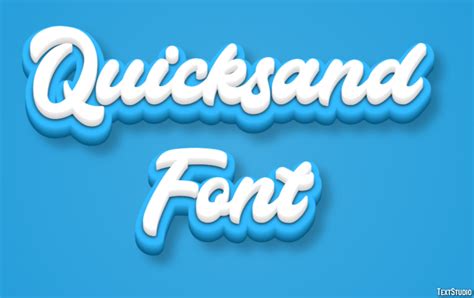 Quicksand Font Text Effect and Logo Design Font