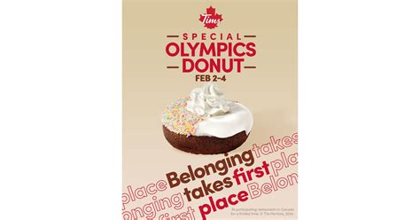 Tim Hortons offers annual Special Olympics Donut from Feb. 2-4, with 100% of proceeds donated to ...