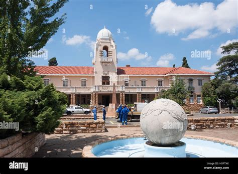 Old Town Hall and fountain, Heidelberg, Gauteng Province, Republic of South Africa Stock Photo ...