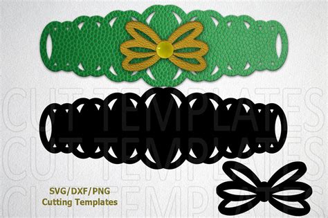 Leather Cuff Bracelet, svg dxf files for laser cut, Jewelry Templates ...