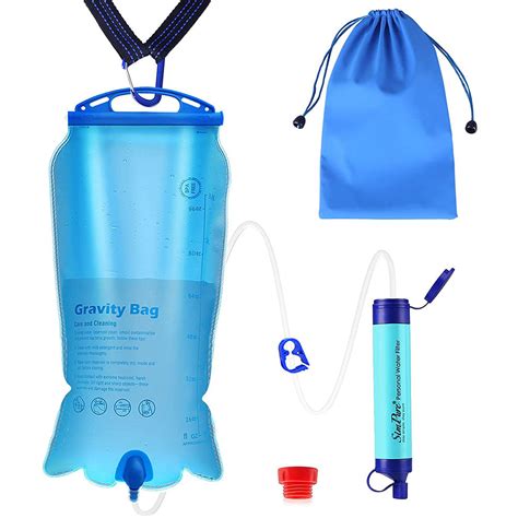 SimPure Gravity Water Filter Filtration System For Backpacking