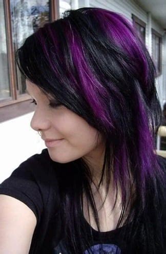 Trend Alert: Black And Purple Hair! Would You Dare?